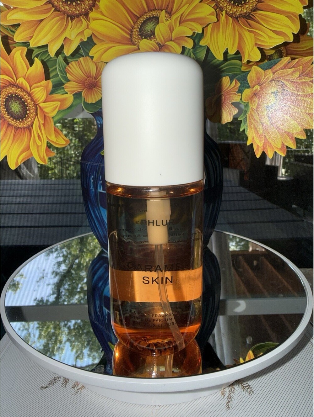 NEW PHLUR Caramel Skin Body & Hair Fragrance Mist 3 fl oz / 90 ml Travel Spray
